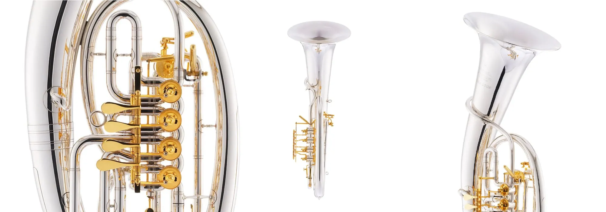 Blasinstrumente in 360°-Ansicht